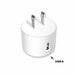 Onn. 2.4A USB Wall Charger with Foldable Plug-White, for Iphone, Ipad and Android Smartphones