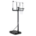 Portable Basketball Hoop & Goal Basketball System Basketball Equipment Height Adjustable 7 Ft. 6 In. - 10 Ft. with 44 In. Indoor Outdoor