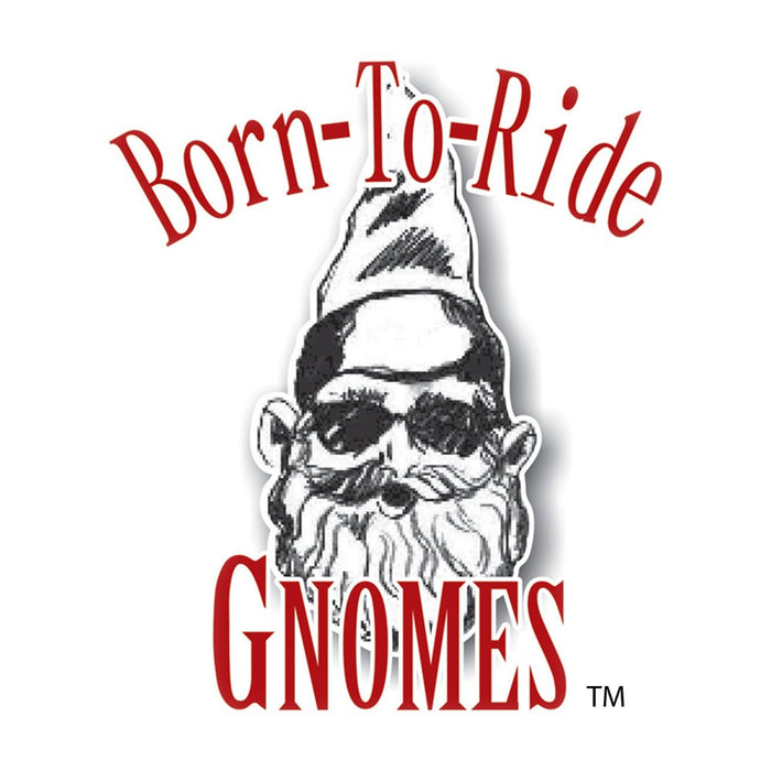 Homestyles Peace Sign "Biker Dude & Babe" the Biker Gnome Riding Her White Hog in Leather Motorcycle Gear Large Outdoor Garden Statue 14.5"H and 12"H