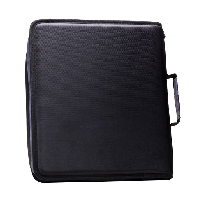 Case It 2" D-Ring Zipper Binder with 13.3" Tablet Pouch, Black, LT-007