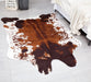 Cowhide Rug Faux Cow Shaped Rug Western Decor for Home Approx 4.5' X 6.2'