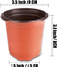 Plastic Nursery Plant Pot 100 Pack Flower Seedling Starter Pots for Little Garden Pots to Repot Succulents and Small Plants (100Pack)