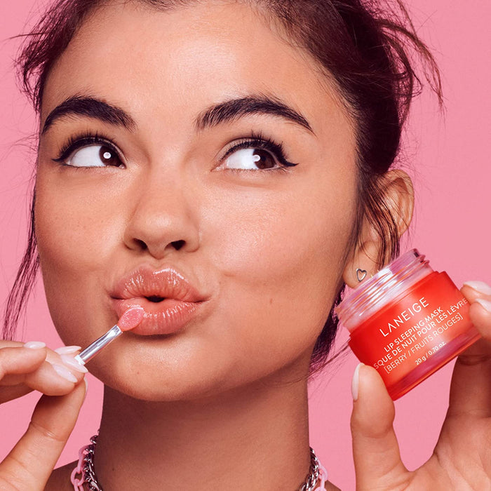 Lip Sleeping Mask: Nourish & Hydrate with Vitamin C, Antioxidants, 0.7 Oz.