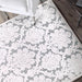 My Texas House Charlotte, Transitional, Damask, Woven Area Rug, 5'2" X 7'6"