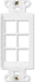 On-Q WP3413WH10 High Impact Flame Retardant Plastic 3-Port Decorator Outlet Strap, White, 10 Count