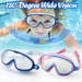 Kids Swim Goggles, Anti-Leak Anti-Fog Wide View Swimming Goggles for Boys Girls Children from 4 to 12 Years Old-Blue