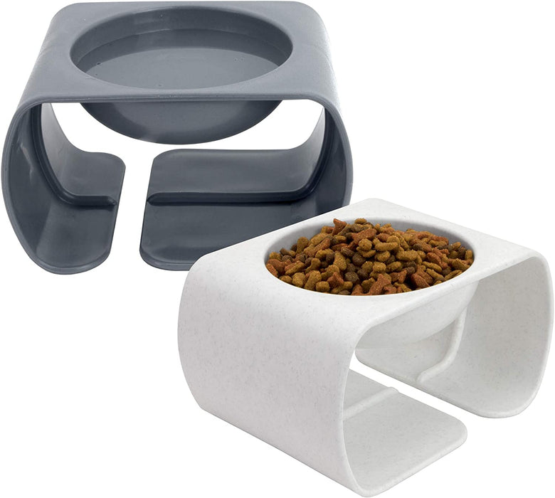 Kitty City Raised Cat Food Bowl Collection_Stress Free Pet Feeder and Waterer