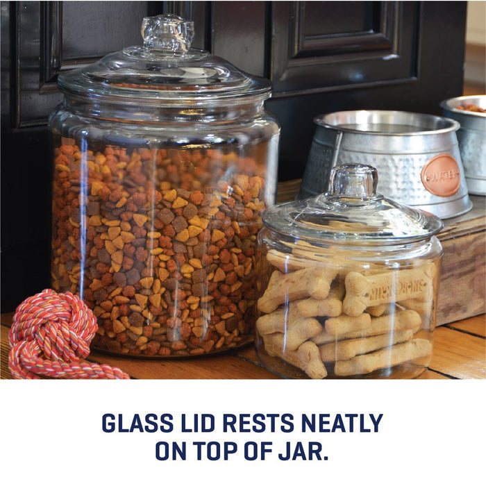 Heritage Hill Clear Glass Jar with Lid, 2 Gallon