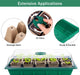 6 Sets Cells Seed Starter Tray Kit with Humidity Dome and Base Seed Starter Peat Pots Germination Trays Including Plastic Plant Growing Trays for Indoor Outdoor Gardening, Green