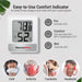 TP49 Digital Indoor Humidity Meter Room Thermometer with Temperature and Humidity Monitor Mini Hygrometer Thermometer