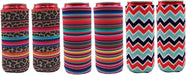 12Pcs Neoprene Slim Beer Can Cooler Tall Stubby Holder Foldable Stubby Holders Beer Cooler Bags Fits 12Oz Slim Energy Drink & Beer (Classic Style)