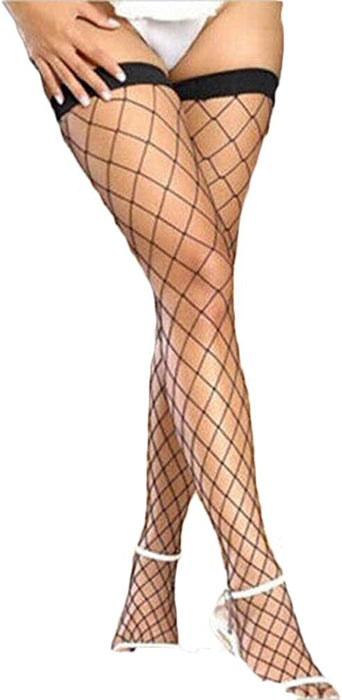 Women Criss Cross Sparkle Glitter Rhinestone Crystal over Knee Thigh High Stockings