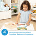 Dinosaurs 4-In-1 Wooden Jigsaw Puzzles in a Storage Box (48 Pcs) | Fsc-Certified Materials