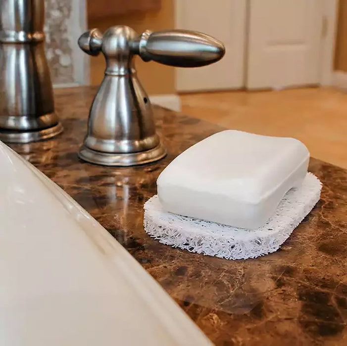 2Pcs Soap Saver - Soap Dish & Soap Holder Shower Bar Soap Holder Quickly Drains Water, Circulates Air, Extends Soap Life, Easy to Clean, Fits All Soap Dish Sets