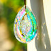 89Mm/3.5In Crystal Suncatchers for Windows,Crystal Prism Suncatcher,Hanging Crystals for Garden Home Outdoor Decoration