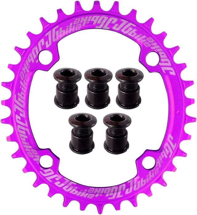 Elite round Oval Chainring 104Mm BCD 30T 32T 34T 36T 38T Narrow Wide Single Chainring for 8 9 10 11 12 Speed MTB XC Trail E-Bike Fat Bike Mountain Bike Bicycle
