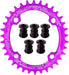 Elite round Oval Chainring 104Mm BCD 30T 32T 34T 36T 38T Narrow Wide Single Chainring for 8 9 10 11 12 Speed MTB XC Trail E-Bike Fat Bike Mountain Bike Bicycle