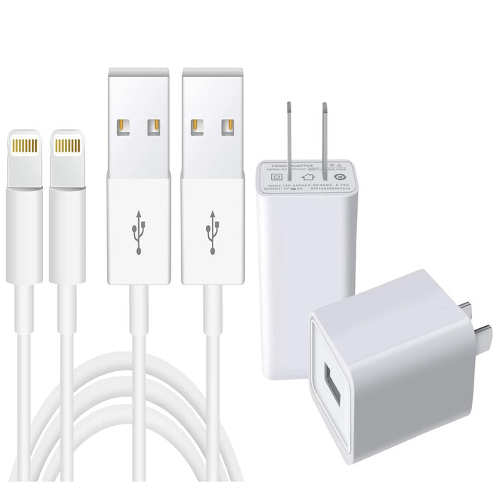 Iphone Charger 2Pack 5Ft Charging Cable and USB Wall Charger Power Adapter Plug Block Compatible Iphone 12 Pro Max 11 X/8/8 Plus/7/7 Plus/6/6S/6 Plus/5S/Se/Mini/Air/Pro Cases, Silver