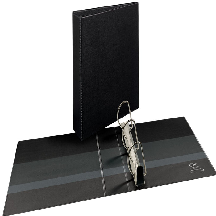 Avery Heavy Duty View Binder, Black, 3-Inch, Slant Ring, One-Touch, 635 Sheets