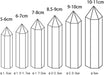 7Pcs Natural Crystal Healing Wands, Height 3.3"-3.5" Single Point Healing Crystal Wand 6 Faceted Reiki Chakra Stones Crystal Healing Prism for Reiki, Home Decor