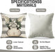 Easter Pillow Covers 18X18 Set of 4 Happy Easter Decorations for Spring Farmhouse Bunny Egg Pillows Easter Decorative Throw Pillows for Home Decor…