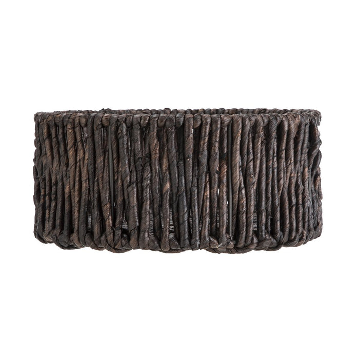 Mainstays round Dark Brown Maize Low-Rise Decorative Storage Basket