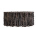 Mainstays round Dark Brown Maize Low-Rise Decorative Storage Basket