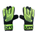 Umbro Junior Soccer Goalie Gloves, Green, 1 Pair, for Soccer Training, Medium Size, for Junior