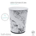 Bath Bliss 1.3 Gal Bathroom Trash Can Wastebasket, Marble
