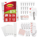 Command Large Picture Hanging Strips, Damage Free Hanging Picture Hangers, No Tools Wall Hanging Strips for Living Spaces, 14 White Adhesive Strip Pairs(28 Command Strips)