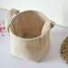 Household DIY Handmade Woven Storage Baskets Flower Pot Jute Cloth Sundries Holder Underwear Toy Container Storage Basket