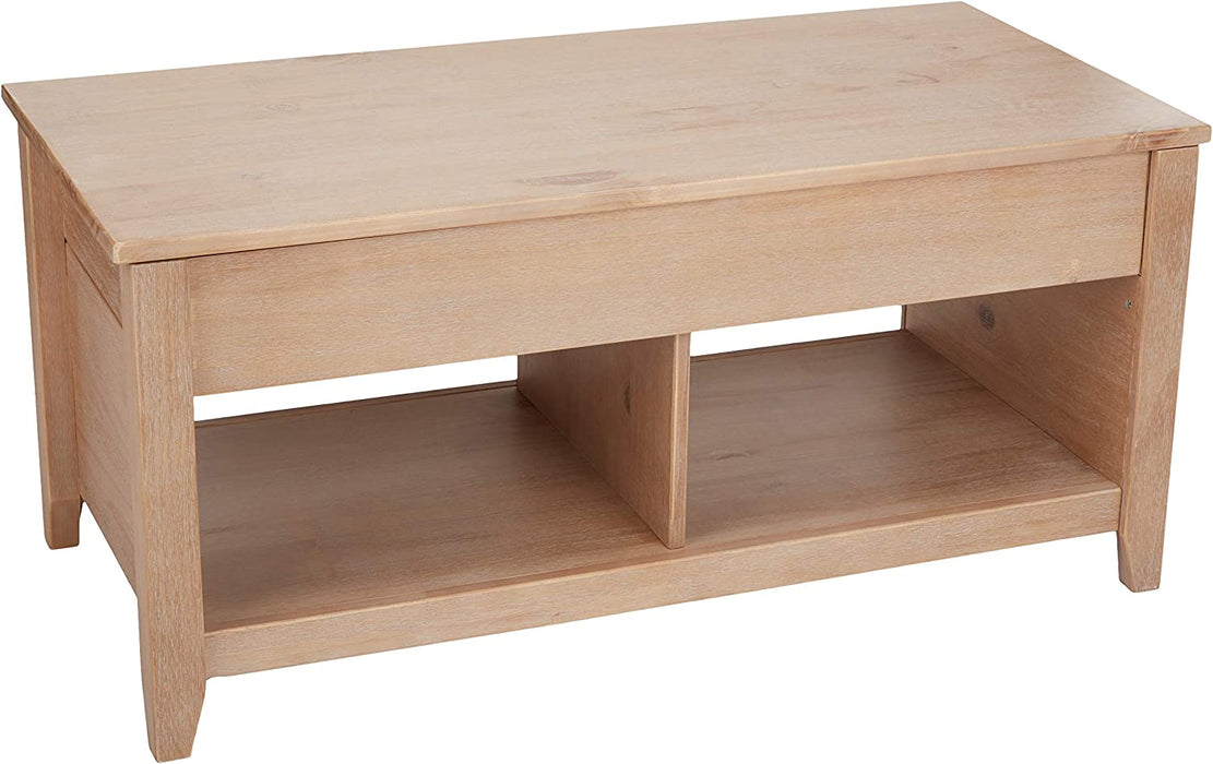 Lift-Top Storage Coffee Table, Black