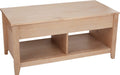 Lift-Top Storage Coffee Table, Black
