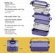Stainless Steel Bento Box for Adults&Kids,Japanese Leakproof Lunch Box Divided Food Meal Storage Containers Set Stackable 2 Layer for Children School Picnic Blue