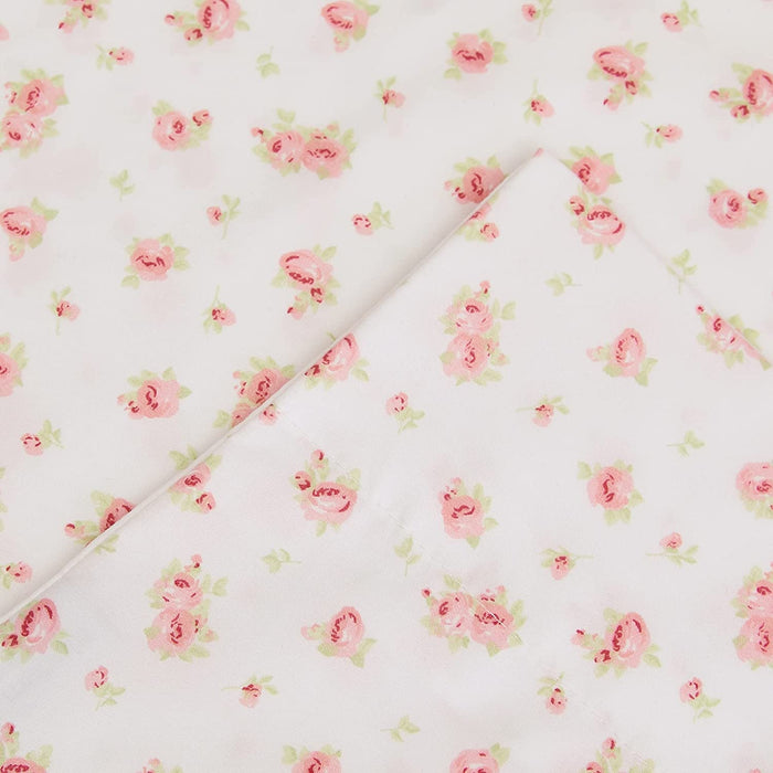 Modern Threads Soft Microfiber Printed Sheets - Luxurious Microfiber Bed Sheets - Includes Flat Sheet, Fitted Sheet with Deep Pockets, & Pillowcases Ivory Twin