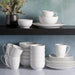 Gibson Home Zen Buffet Porcelain Dinnerware Set, Service for 6 (30Pcs), White (Coupe)