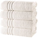 Bath Towels 4 Piece Set Sea Salt Soft Fluffy, Absorbent and Quick Dry Perfect for Daily Use