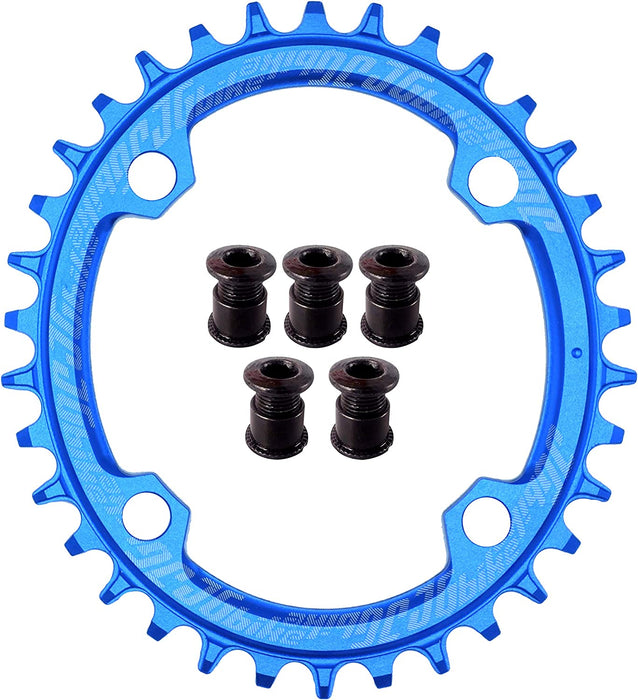 Elite round Oval Chainring 104Mm BCD 30T 32T 34T 36T 38T Narrow Wide Single Chainring for 8 9 10 11 12 Speed MTB XC Trail E-Bike Fat Bike Mountain Bike Bicycle