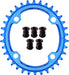 Elite round Oval Chainring 104Mm BCD 30T 32T 34T 36T 38T Narrow Wide Single Chainring for 8 9 10 11 12 Speed MTB XC Trail E-Bike Fat Bike Mountain Bike Bicycle