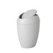 2.4 Gal Twirla Polypropylene Swing-Top Lid Bathroom Trash Can Garbage Can, Grey