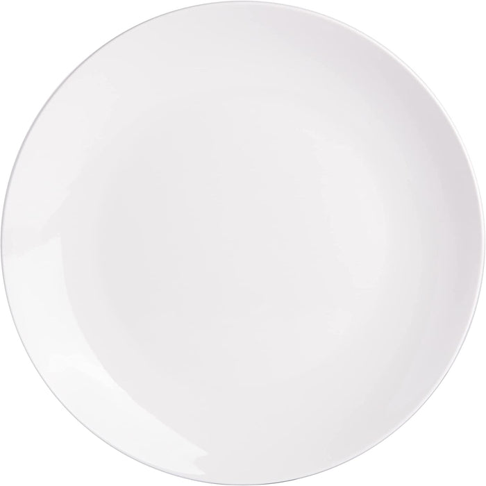 Gibson Home Zen Buffet Porcelain Dinnerware Set, Service for 6 (30Pcs), White (Coupe)