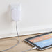 Onn. 4.8A Dual-Port Wall Charging Kit with 3FT Micro-Usb to USB Cable, White,180 Degree Folding and Fridendly Plug,Cell Phone Charger,