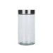 Mainstays Glass Storage Canisters with Stainless Steel Lids, 4 Piece Set