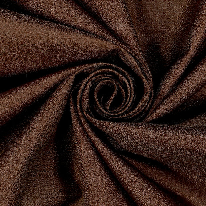 Eclipse Samara Solid Color Blackout Rod Pocket Single Curtain Panel, Espresso, 42 X 54