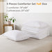 White Pom Pom Fringe Comforter Full(79X90 Inch), 3 Pieces(1 Boho Comforter and 2 Pillowcases) Aesthetic Ball Pom Comforter, Lightweight Soft Microfiber down Alternative Bedding Set