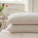 Queen Comforter Set, Cream Chevron Tufted Design Comforter for Queen Bed,Lightweight and Fluffy Bed Comforter Set 3 Pieces for All Seasons