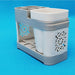 Single Cup Toothbrush Toothpaste Stand Holder Bathroom Storage Organizer Plastic