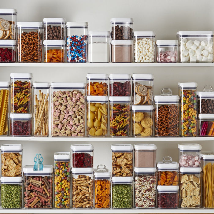 Better Homes & Gardens Canister Pack of 3 - Flip-Tite Square Food Storage Container Set, 4.5-Cup, 7.5-Cup and 10-Cup