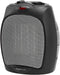 1500W Oscillating Ceramic Heater with Adjustable Thermostat, Silver