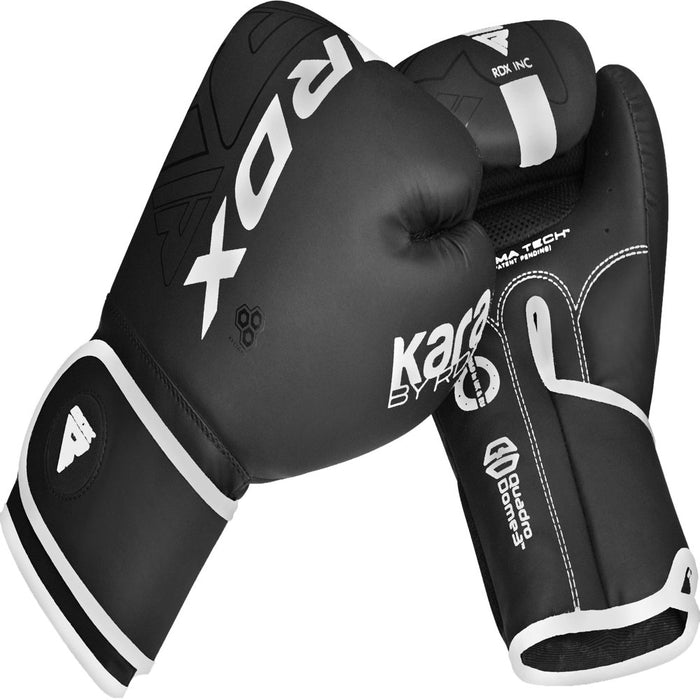 RDX Boxing Gloves Sparring, KARA Patent Training Mitt, MMA, White ,10Oz